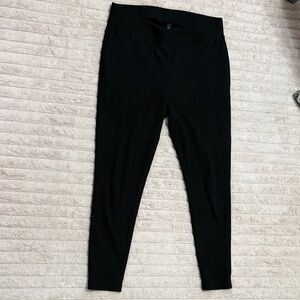 Torrid Black Ribbed Leggings with Pocket